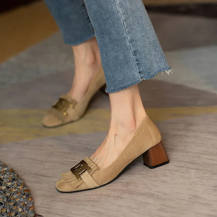 Celine Suede Heels