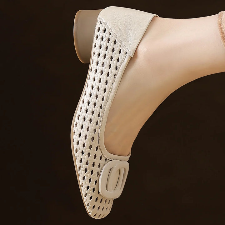 Opium Woven Leaher Flats