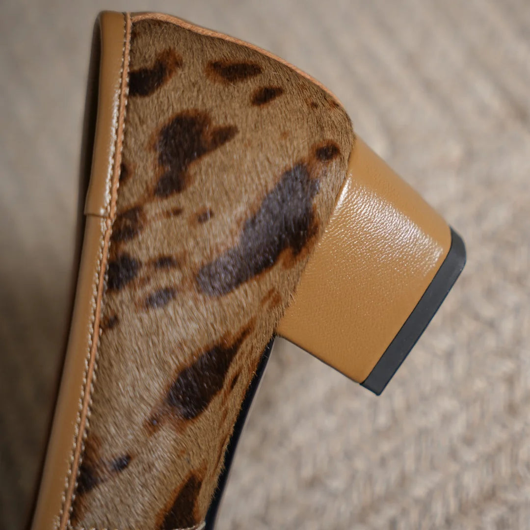 Savanna Leather Ballet Heels