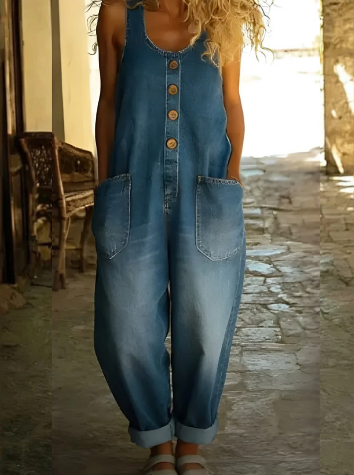 Saylor - Vintage Soft Cotton Denim Overalls