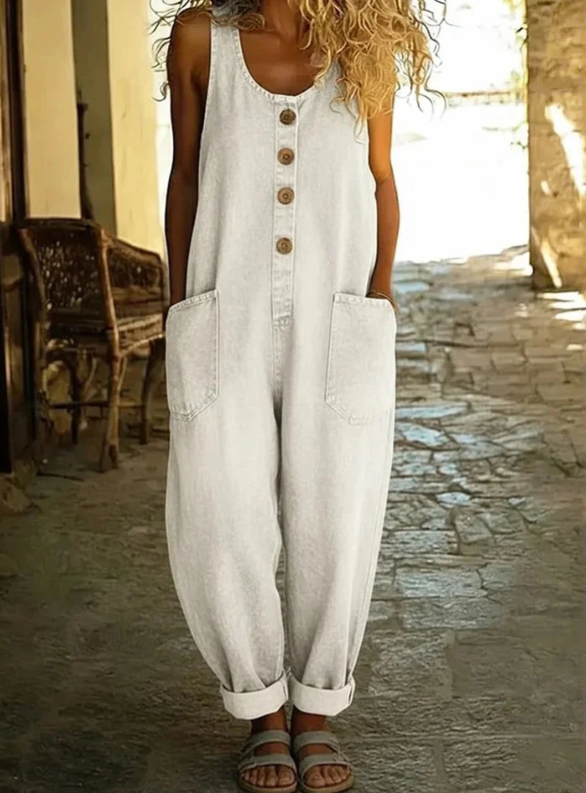 Saylor - Vintage Soft Cotton Denim Overalls