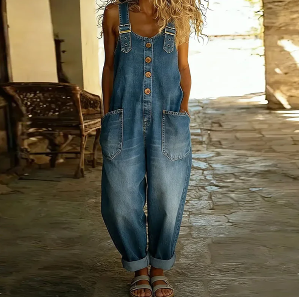 Saylor - Vintage Soft Cotton Denim Overalls