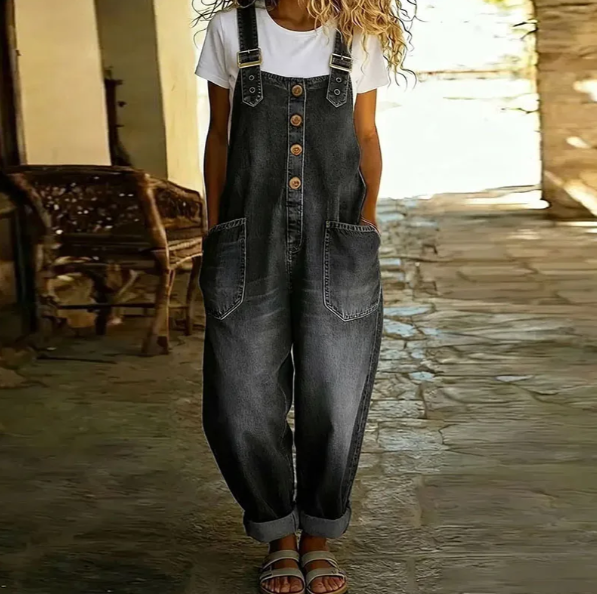 Saylor - Vintage Soft Cotton Denim Overalls