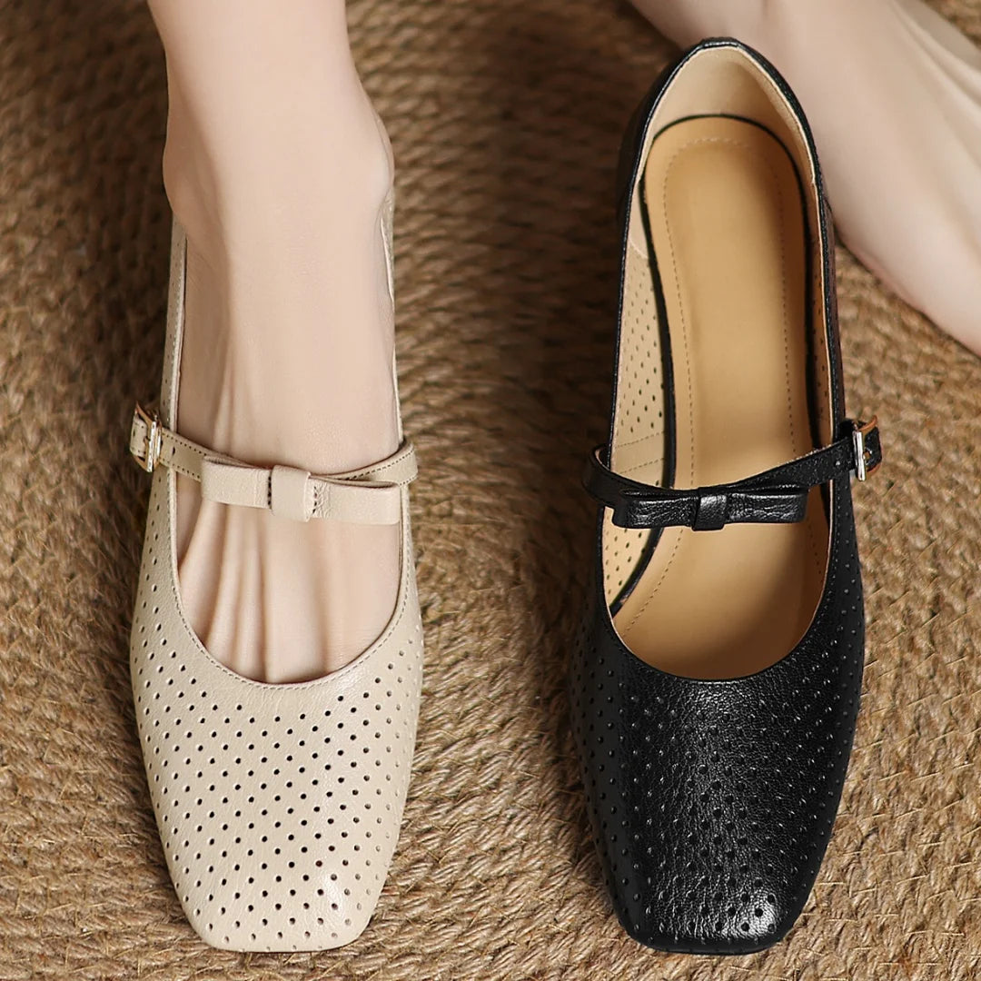 Rosalie Genuine Leather Heels