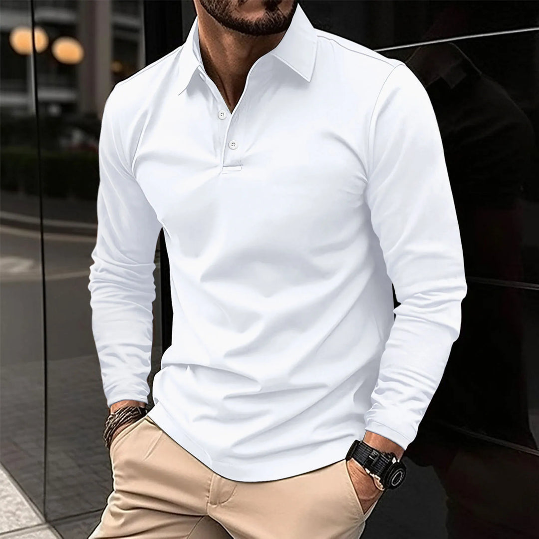 Ethan™ | Casual Long-Sleeved Polo