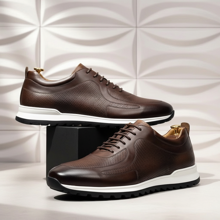 Lussu Cowhide Leather Sneakers