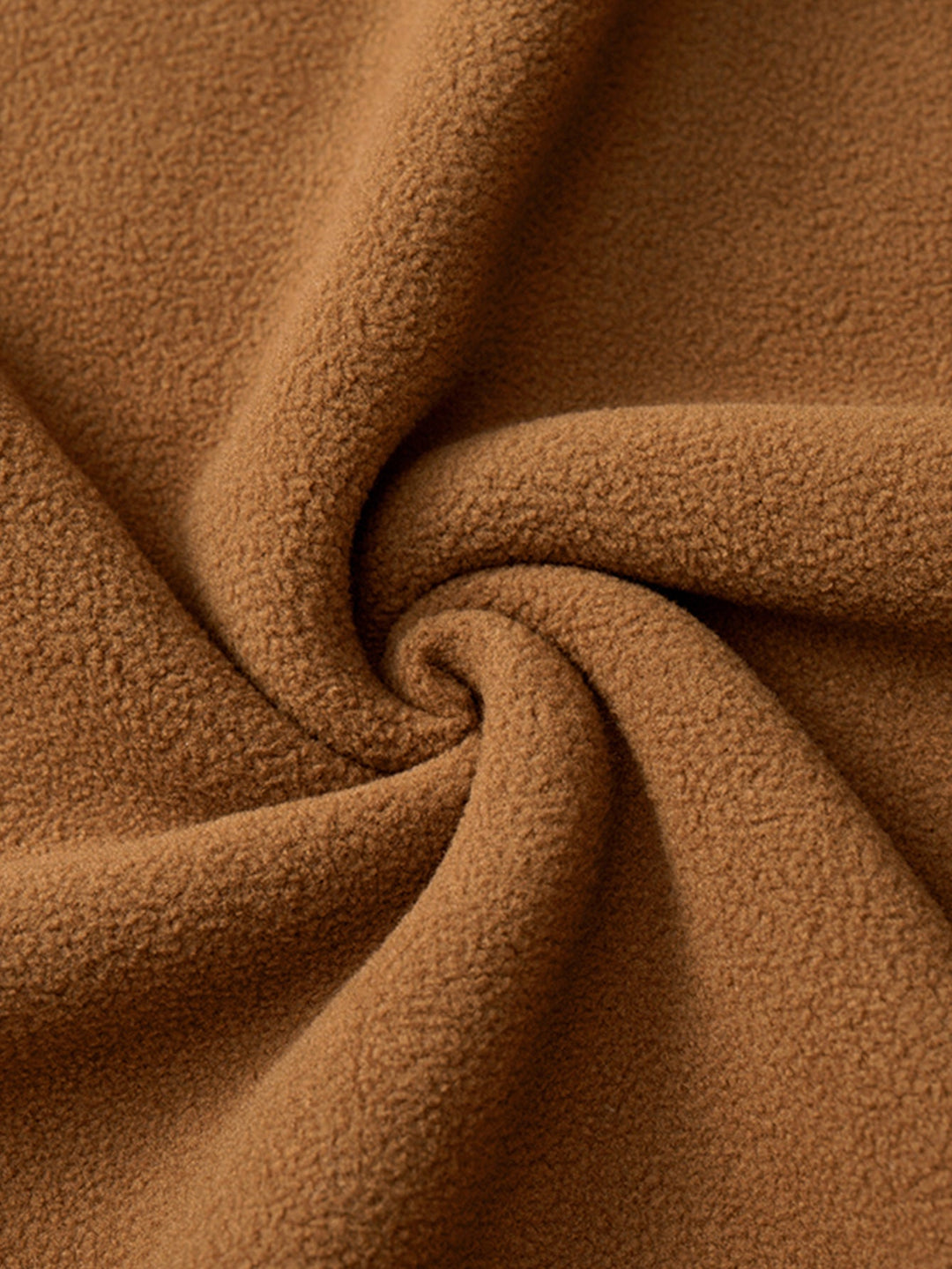 Teddy-lined polar fleece jacket with hood