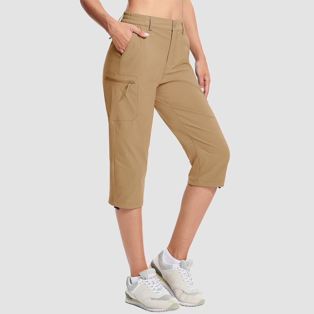 Claire l Water-Resistant Hiking Capri