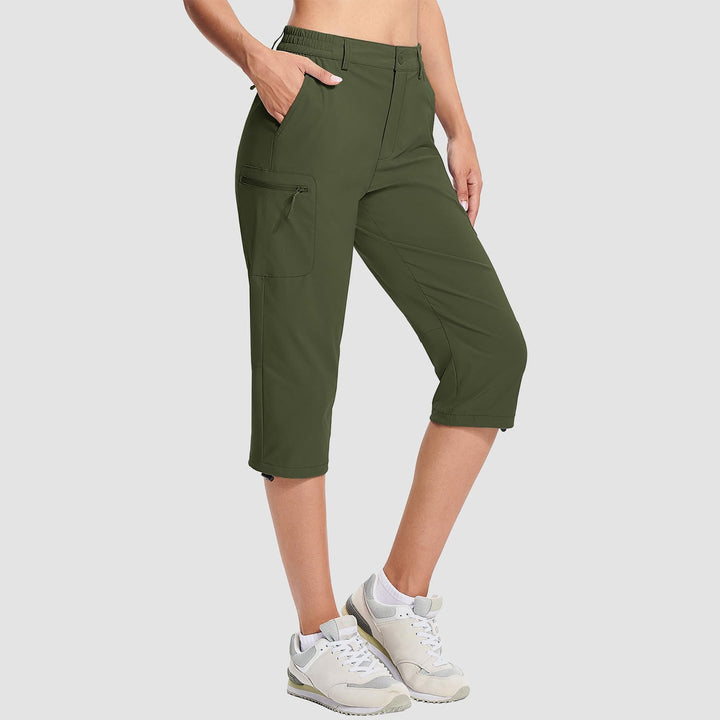 Claire l Water-Resistant Hiking Capri