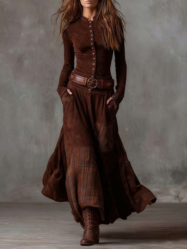 Azucena l Vintage Bohemian Patchwork Dress