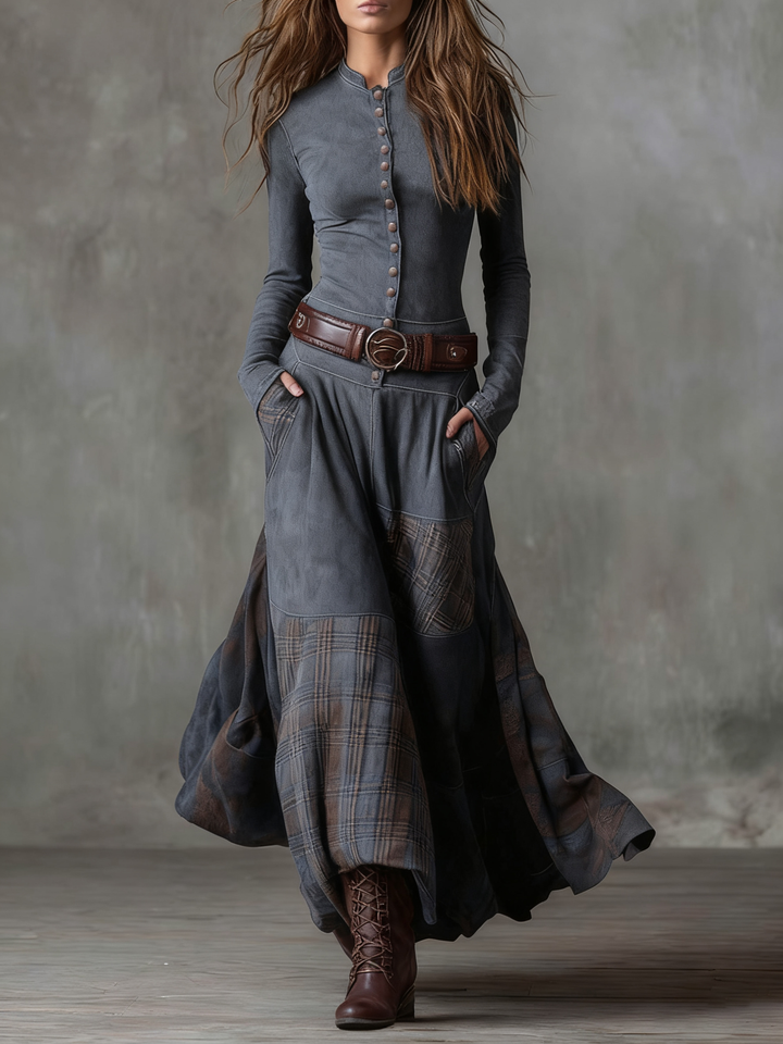 Azucena l Vintage Bohemian Patchwork Dress