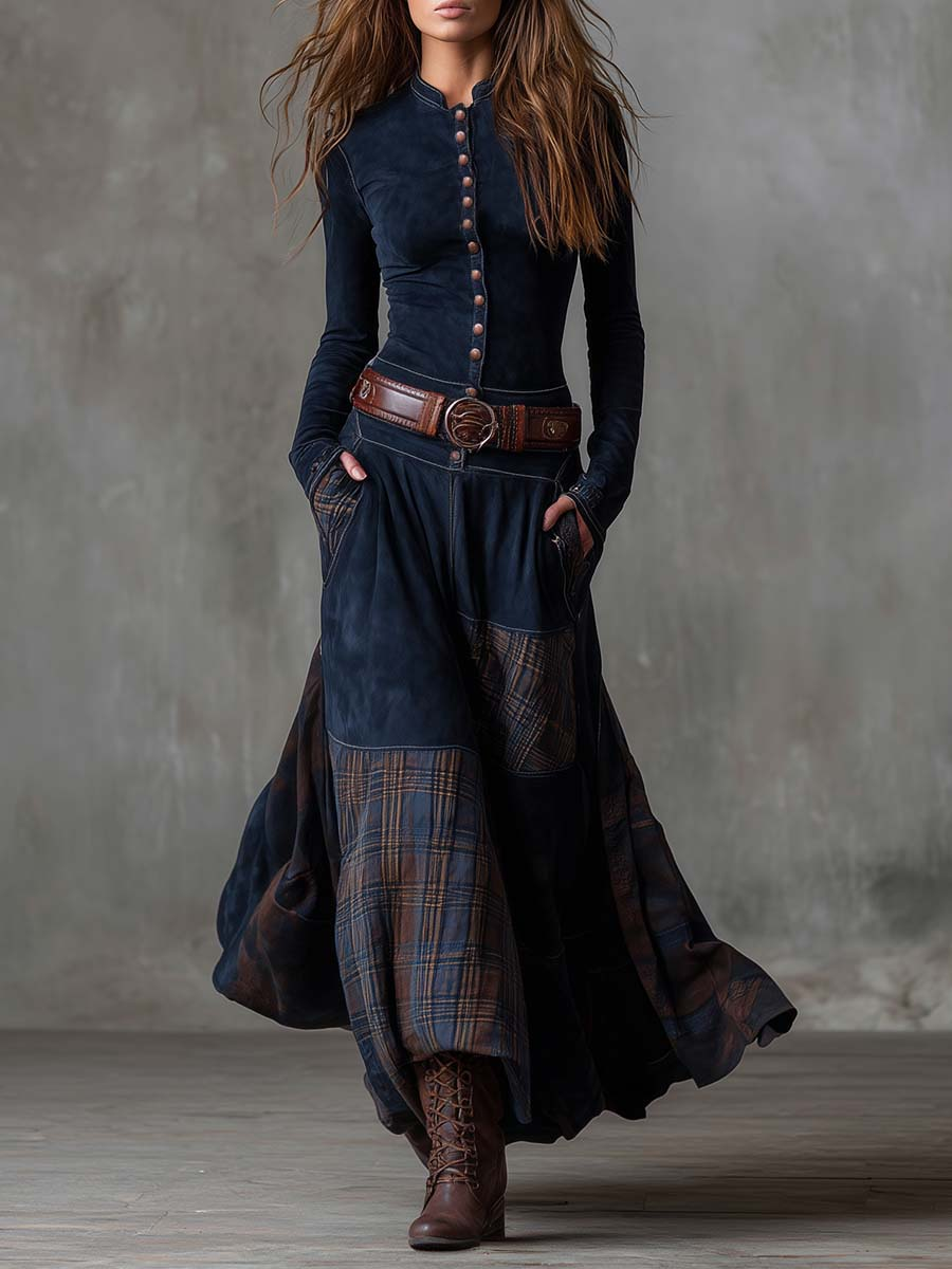 Azucena l Vintage Bohemian Patchwork Dress