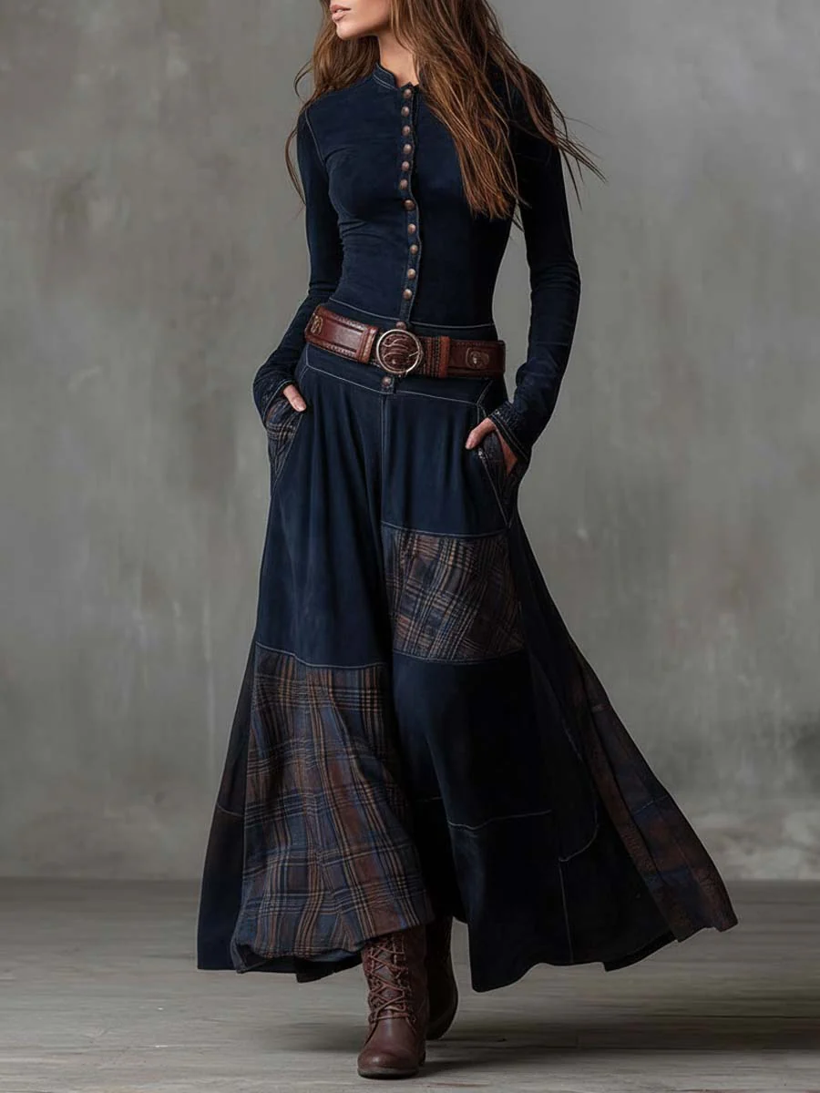 Azucena l Vintage Bohemian Patchwork Dress