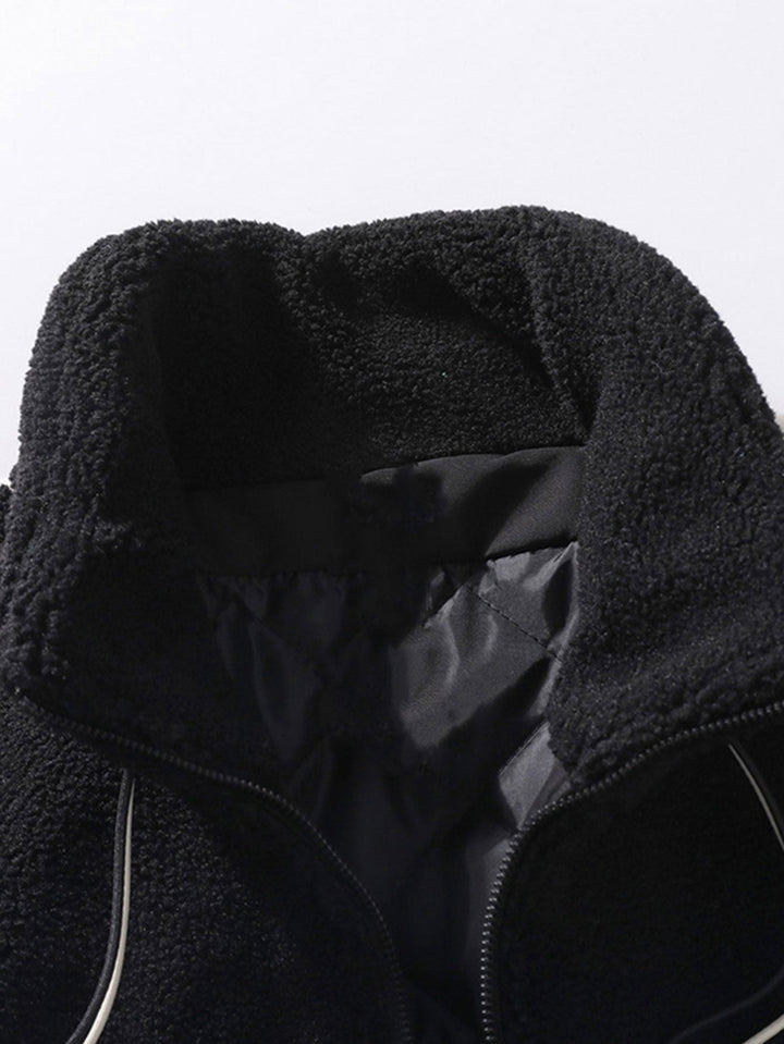 Teddy Fleece Checkered Jacket