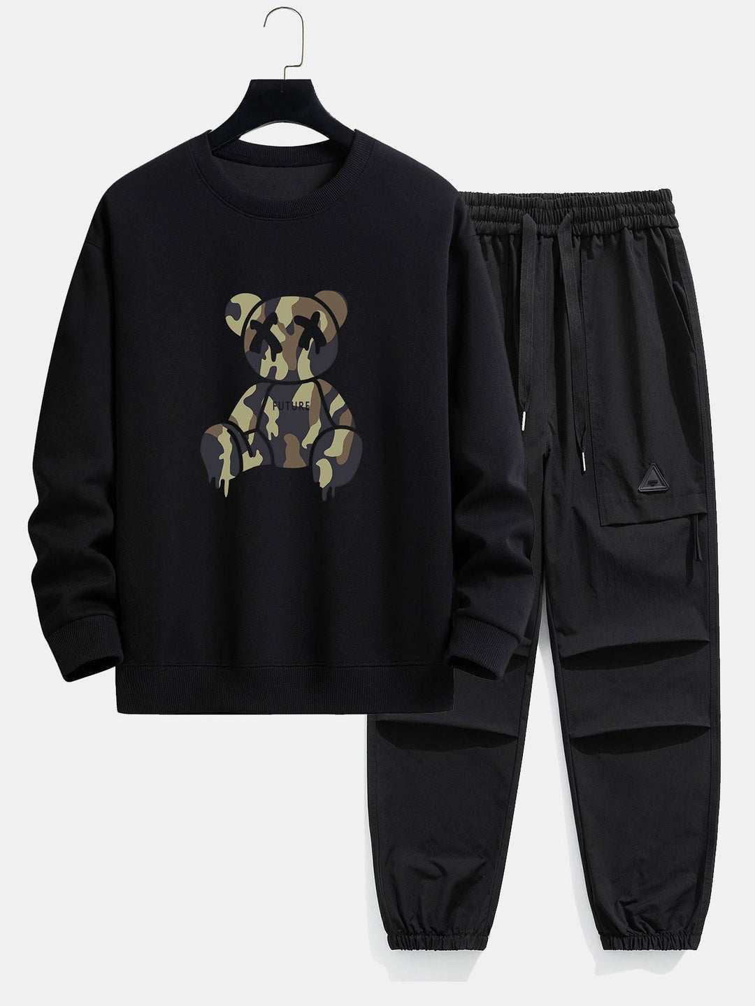 Camouflage Oplosbare Beerprint Relax Fit Sweatshirt & Koord Joggingbroek