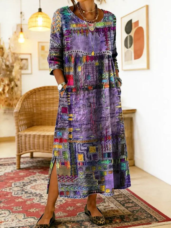 Zafira | Print Boho Maxi Dress