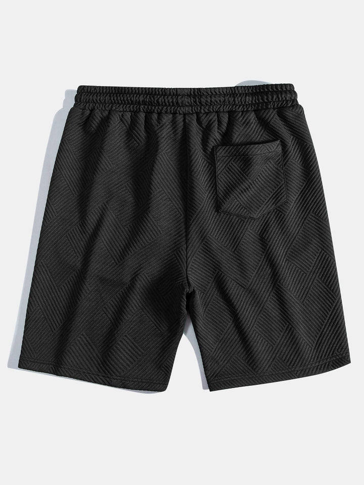 Striped Jacquard Hooded T-Shirt & Striped Jacquard Shorts