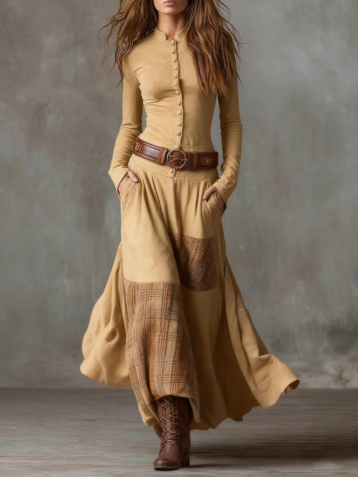 Azucena l Vintage Bohemian Patchwork Dress