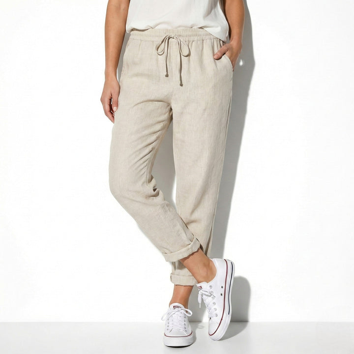 Amelia - Women's Relaxed Fit Drawstring Trousers