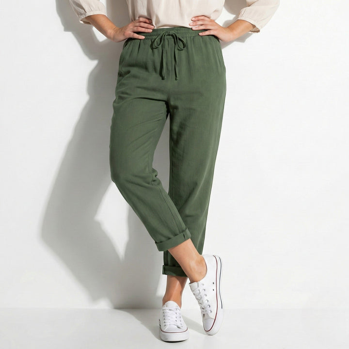 Amelia - Women's Relaxed Fit Drawstring Trousers