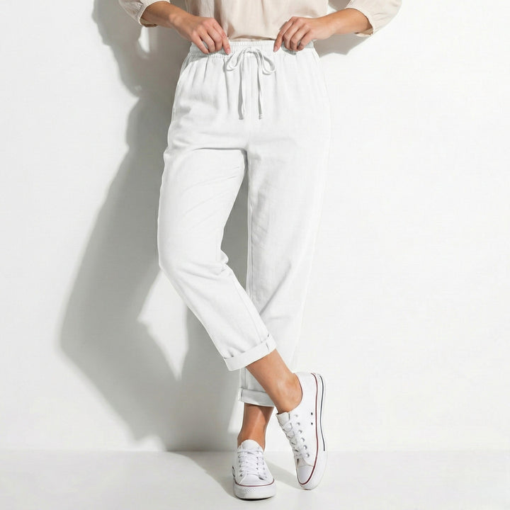 Amelia - Women's Relaxed Fit Drawstring Trousers