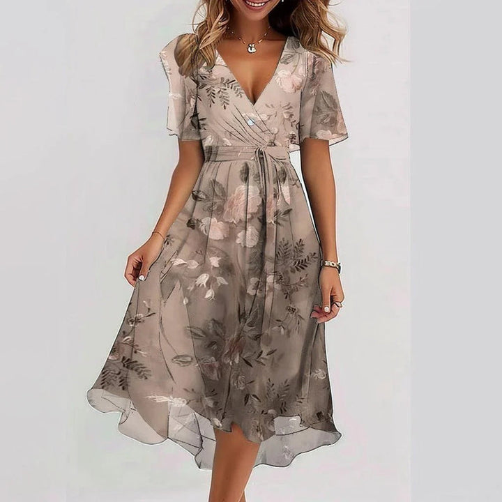 Naomie™ - Elegant Flowing Midi Dress