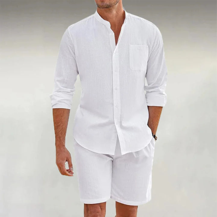 Matteo l Linen Summer Set l Relaxed Shirt & Shorts