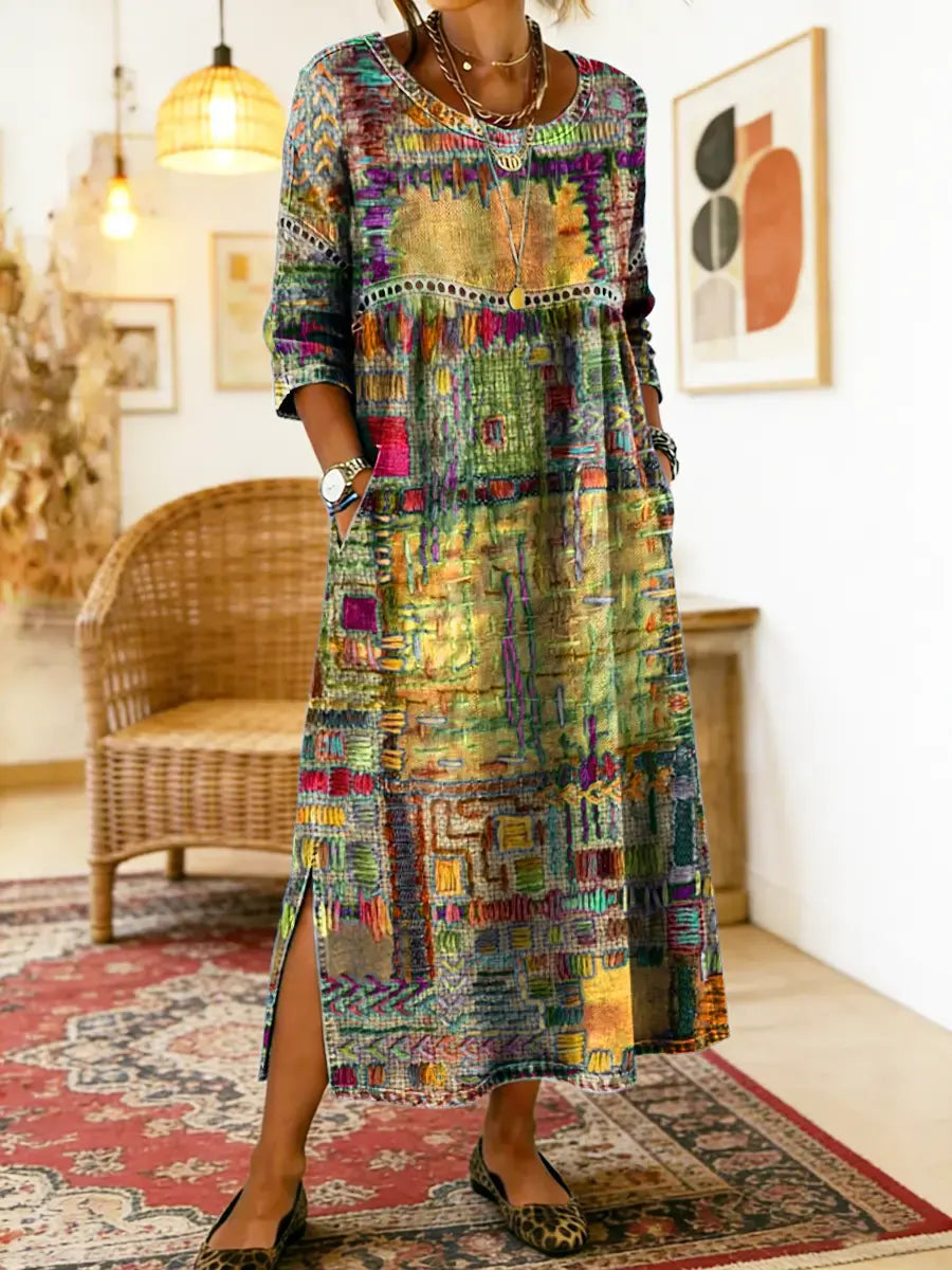 Zafira | Print Boho Maxi Dress