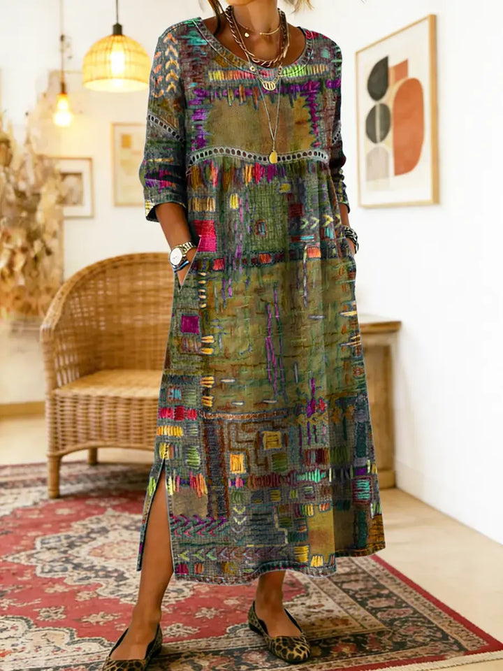 Zafira | Print Boho Maxi Dress
