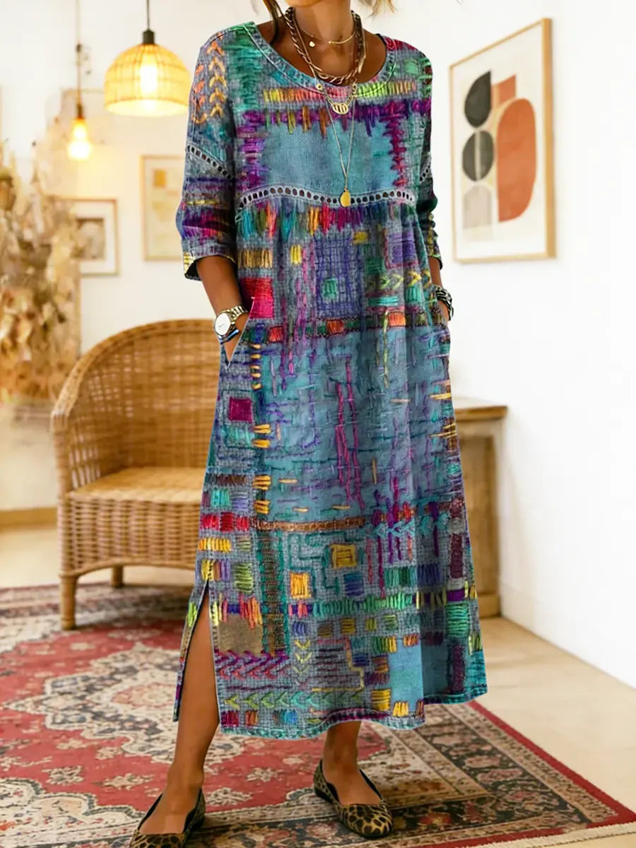 Zafira | Print Boho Maxi Dress