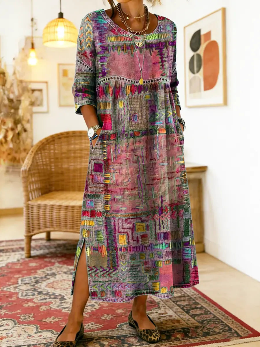 Zafira | Print Boho Maxi Dress