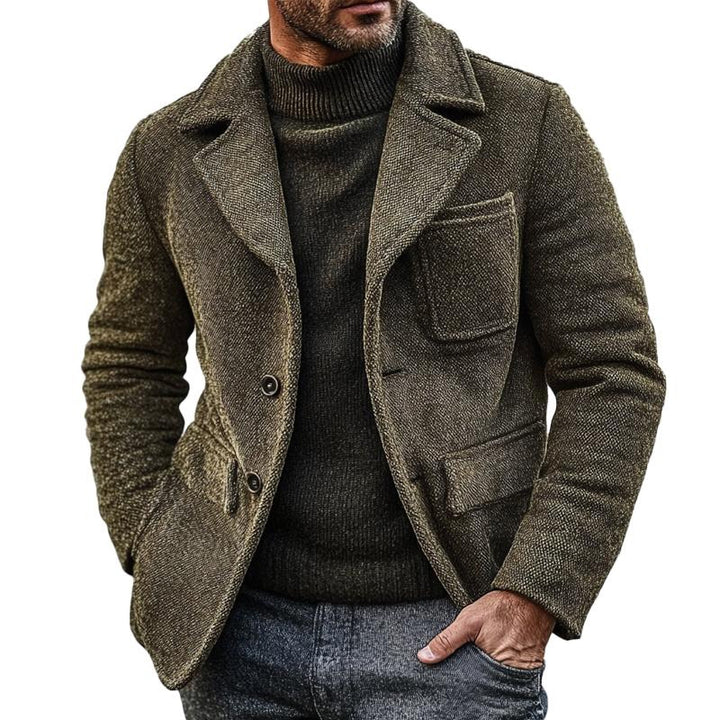 Heren Vintage Blend Single Breasted Jas