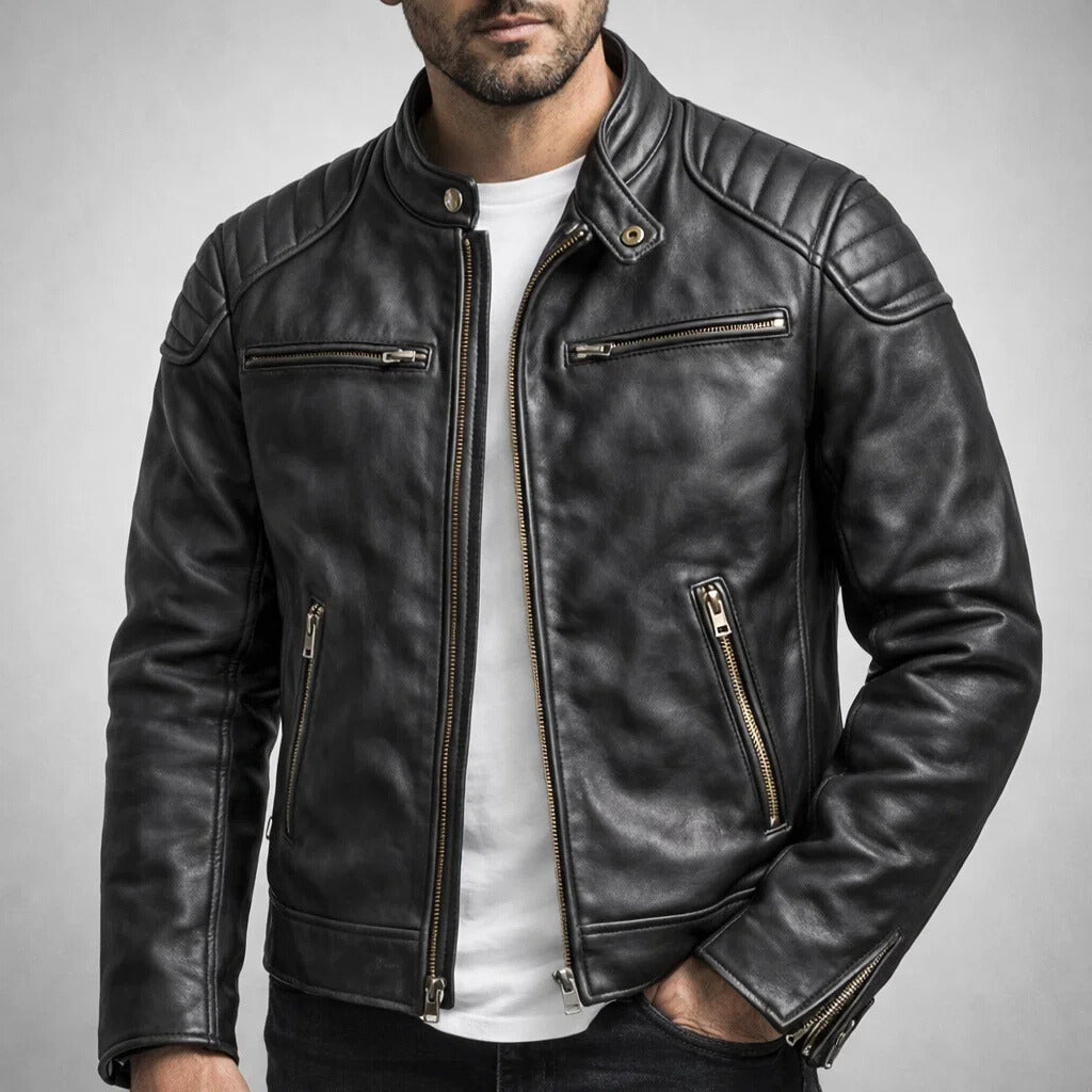 Charles l Leather Jacket