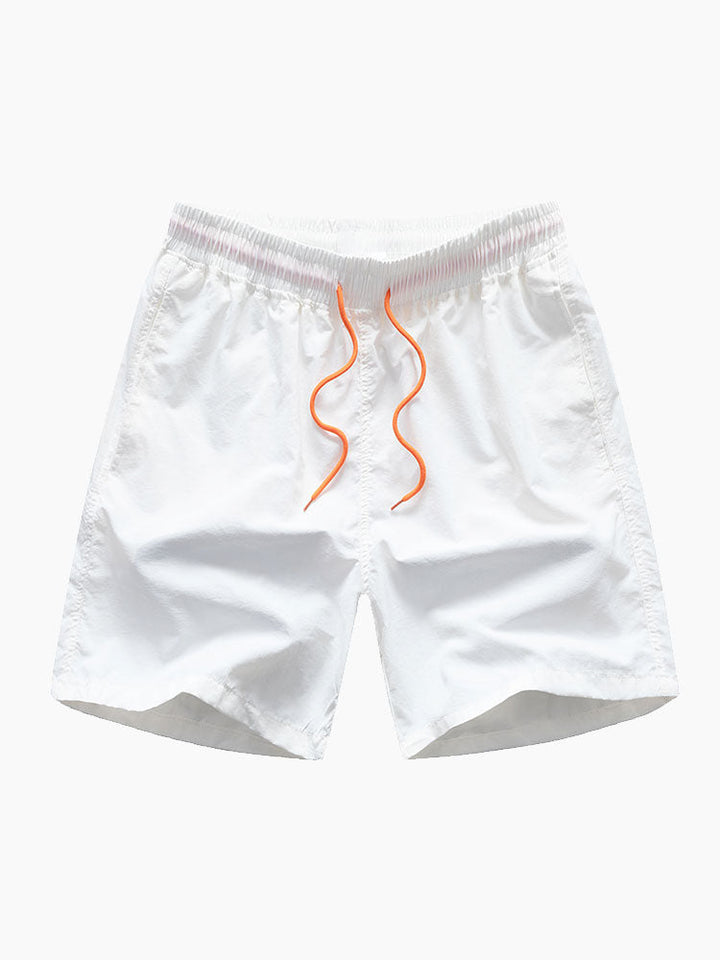Abstracte Print Knopshirt #Willekeurig Patroon Ontwerp# & Zwemshorts