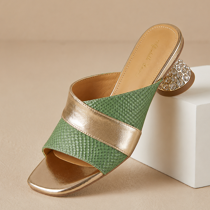 Viana Genuine Leather Mules
