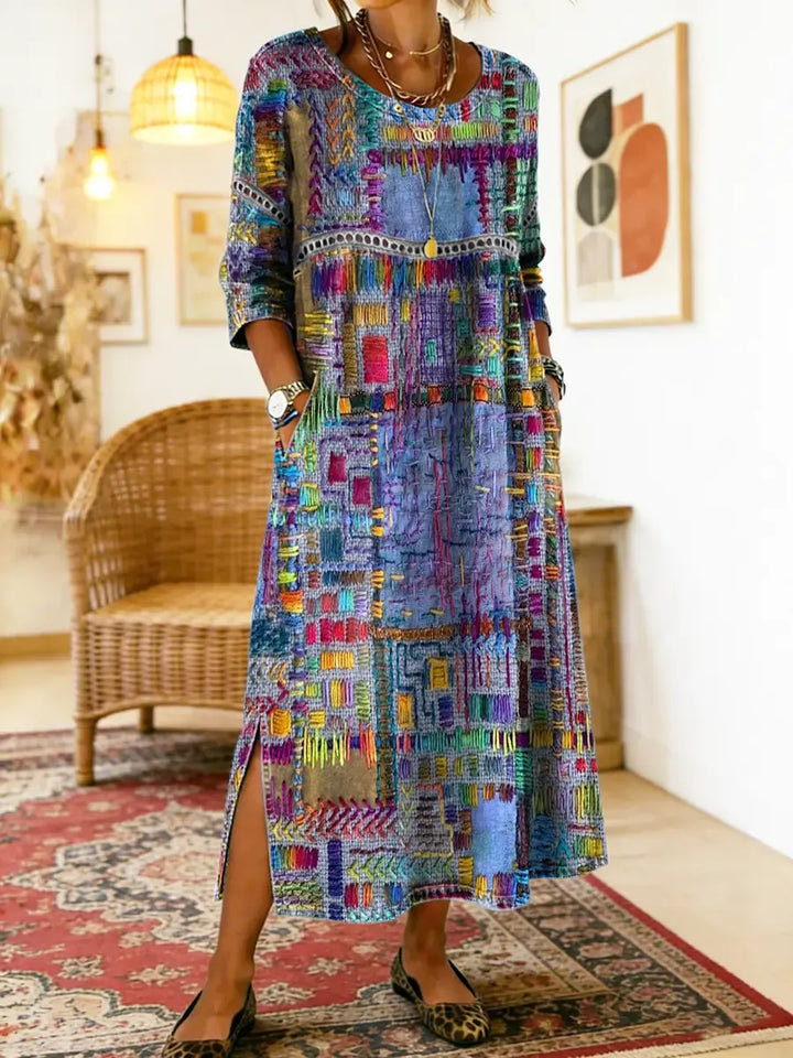Zafira | Print Boho Maxi Dress