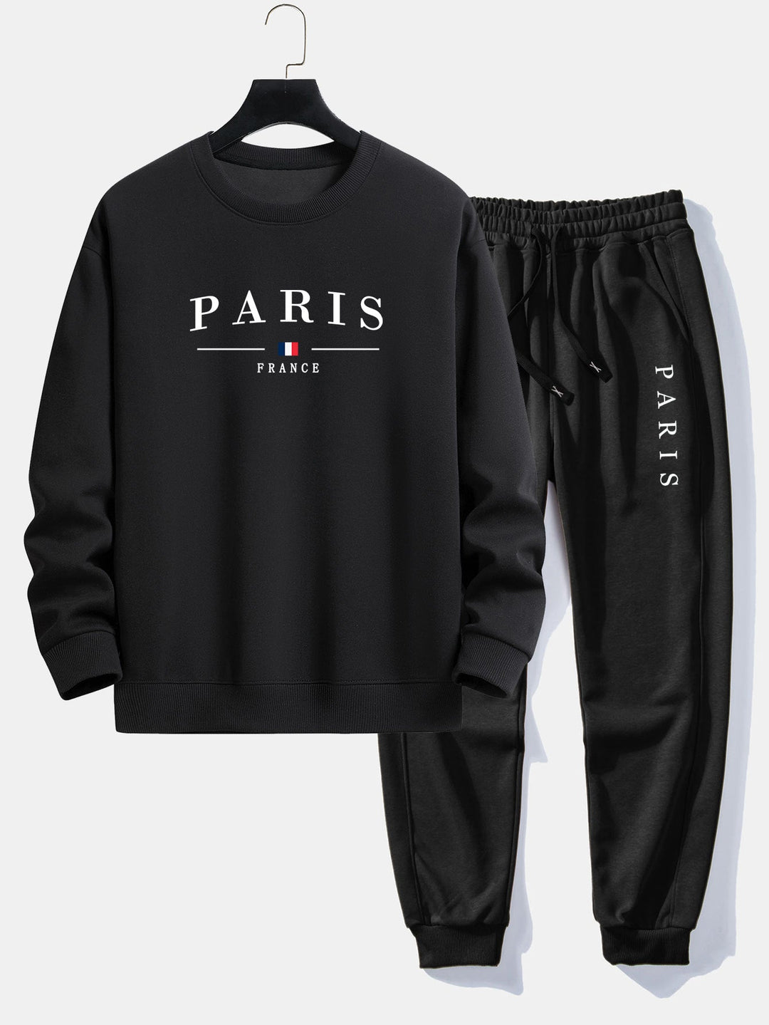 Paris Print Relax Fit Crew Neck Sweatshirt & Joggingbroek