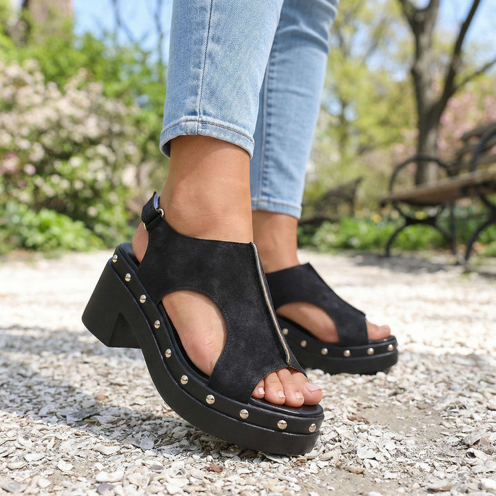 Loretta Studded Slides