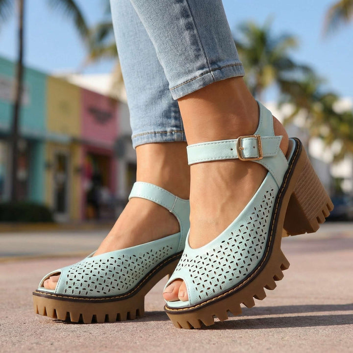 Larissa Chunky Sandal Heels