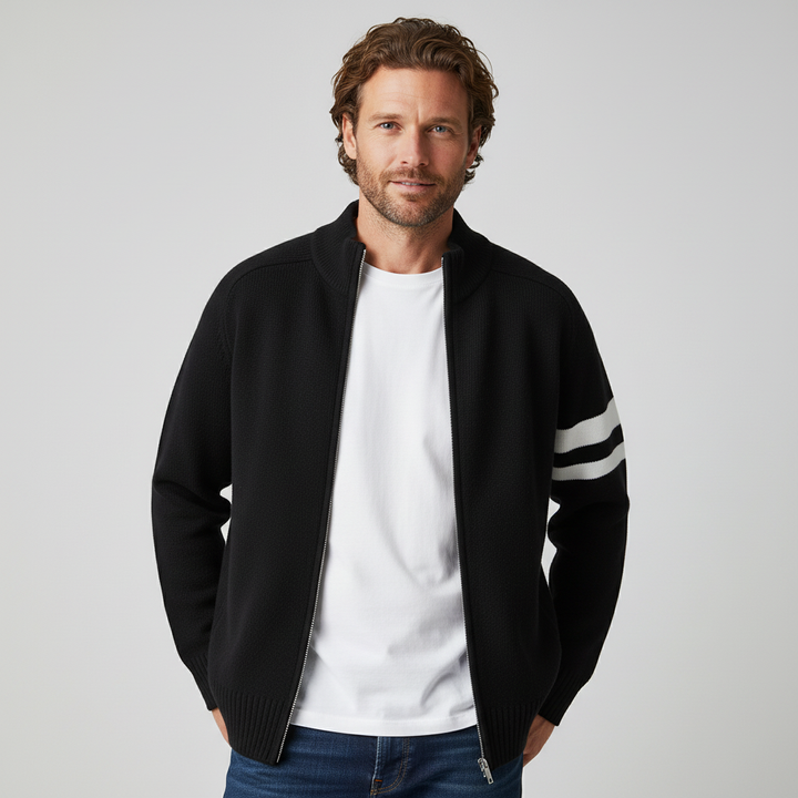 Nolan l Knit Zip Sweater