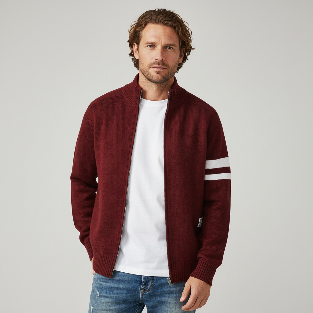 Nolan l Knit Zip Sweater