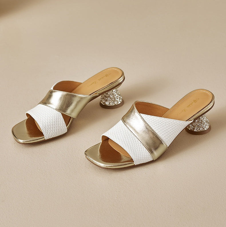 Viana Genuine Leather Mules