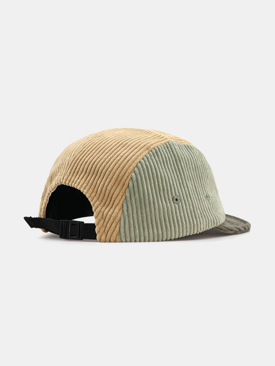 Slogan Patroon Kleur Blok Corduroy Baseball Cap