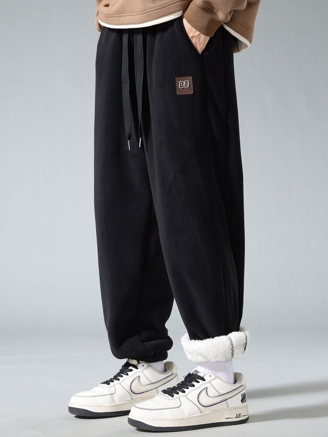 Teddy Voering Pool Fleece Joggingbroek