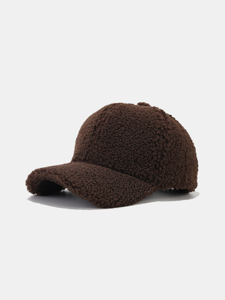 Solid Kleur Pluche Warme Baseballpet