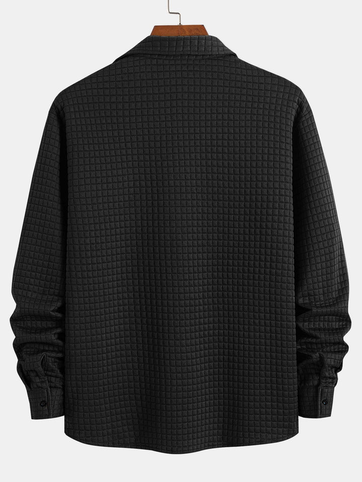 Waffle Button Up Shirt & Jogger Pants