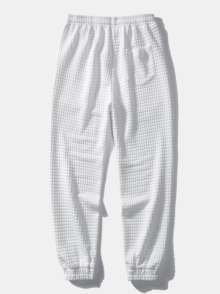 Waffle Button Up Shirt & Jogger Pants
