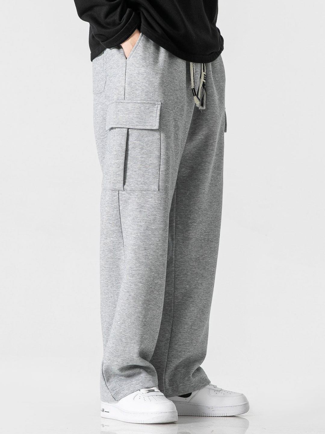 Relax Fit Straight Leg Jersey Cargo Broek