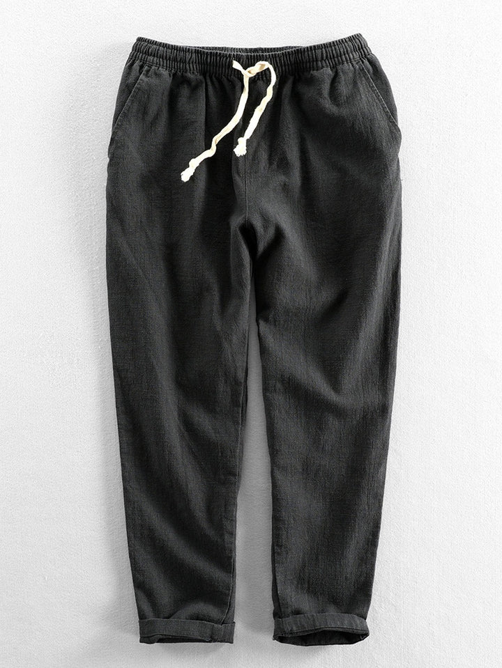 Linnen Katoen Mix Cropped Broek