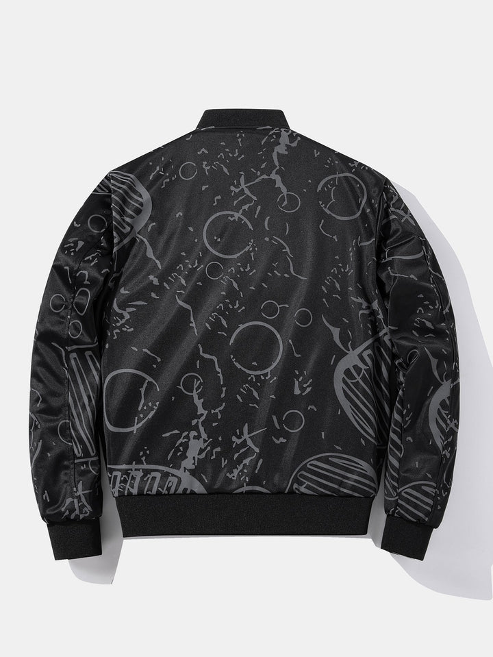 Reversible NASA Geborduurde Patch Bomberjack